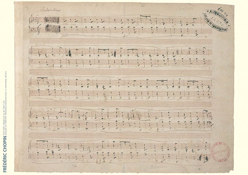 Chopin Facsimile Poster Ballad F Major Op. 38 蕭邦 敘事曲 亨乐版 | 小雅音樂 Hsiaoya Music