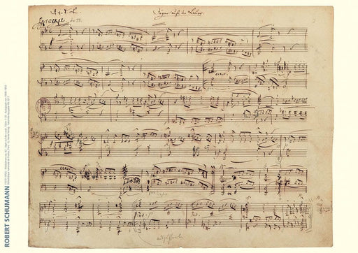 Schumann Facsimile Poster Waldszenen (Forest Scenes) Op. 82 舒曼‧羅伯特 亨乐版 | 小雅音樂 Hsiaoya Music
