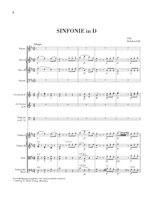 Symphonie D Major Hob. I:86 Orchestra Study Score 海頓 管弦樂團 總譜 亨乐版 | 小雅音樂 Hsiaoya Music