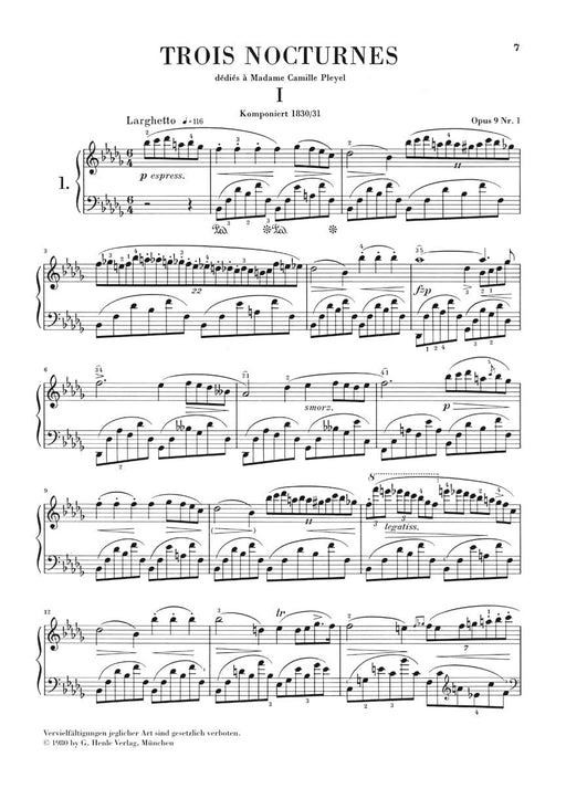 Nocturnes Piano Solo 蕭邦 鋼琴 夜曲 總譜 亨乐版 | 小雅音樂 Hsiaoya Music
