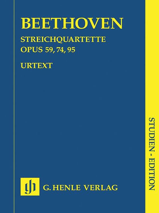 String Quartets Op. 59, 74, 95 Study Score 貝多芬 弦樂四重奏 總譜 亨乐版 | 小雅音樂 Hsiaoya Music