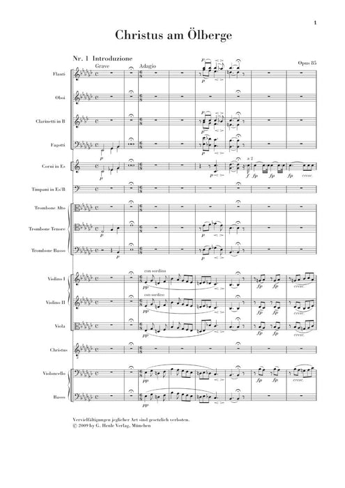 Christus am Ölberge, Op. 85 Study Score 貝多芬 亨乐版 | 小雅音樂 Hsiaoya Music