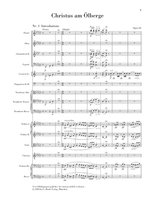 Christus am Ölberge, Op. 85 Study Score 貝多芬 亨乐版 | 小雅音樂 Hsiaoya Music