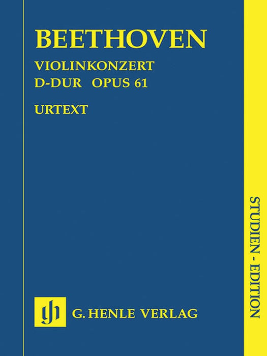 Concerto for Violin in D Major Op. 61 Study Score 貝多芬 協奏曲小提琴 小提琴(含鋼琴伴奏) 總譜 亨乐版 | 小雅音樂 Hsiaoya Music