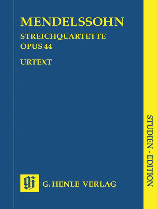 String Quartets Op. 44, No. 1-3 Study Score 弦樂四重奏 總譜 亨乐版 | 小雅音樂 Hsiaoya Music