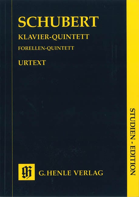 Quintet A Major Op. Posth. 114 D 667 The Trout Study Score 舒伯特 五重奏 鋼琴五重奏 總譜 亨乐版 | 小雅音樂 Hsiaoya Music