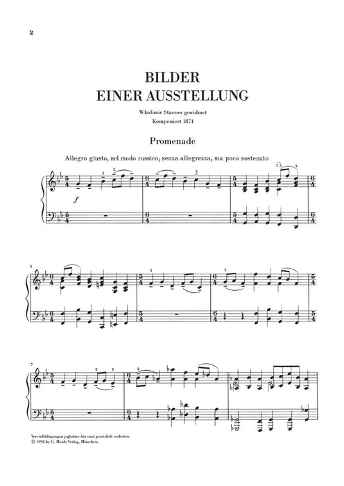 Pictures at an Exhibition Piano Solo Study Score 鋼琴 展覽會之畫 總譜 亨乐版 | 小雅音樂 Hsiaoya Music