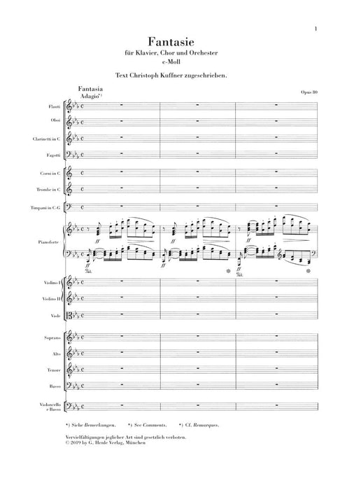 Works for Choir and Orchestra Op. 80, 112, 118, 121b, 122, WoO 95 Study Score 貝多芬 合唱團 管弦樂團 總譜 亨乐版 | 小雅音樂 Hsiaoya Music