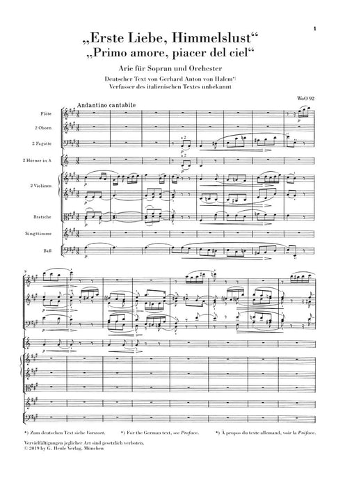 Arias, Duet, Trio Solo Voice(S) & Orchestra Study Score 貝多芬 詠唱調 聲樂 二重三重唱 管弦樂團 總譜 亨乐版 | 小雅音樂 Hsiaoya Music