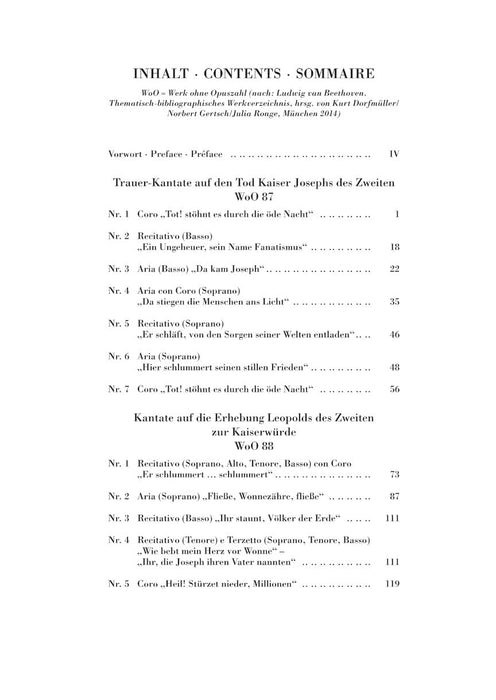 Cantatas Study Score 貝多芬 清唱劇 亨乐版 | 小雅音樂 Hsiaoya Music
