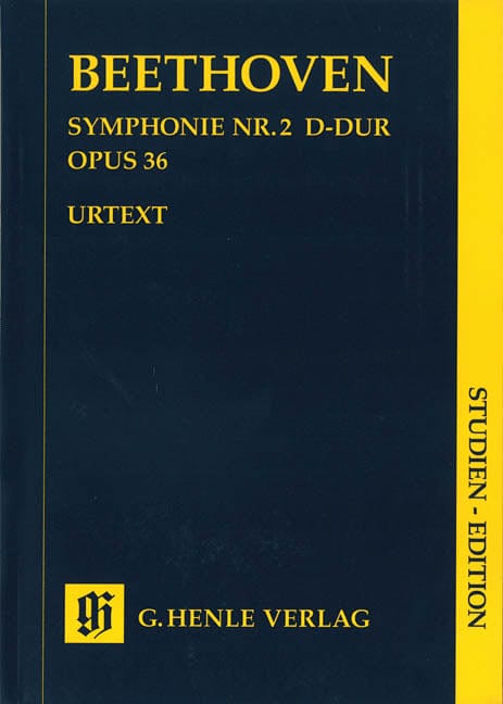 Symphony D Major Op. 36, No. 2 Study Score 貝多芬 交響曲 總譜 亨乐版 | 小雅音樂 Hsiaoya Music