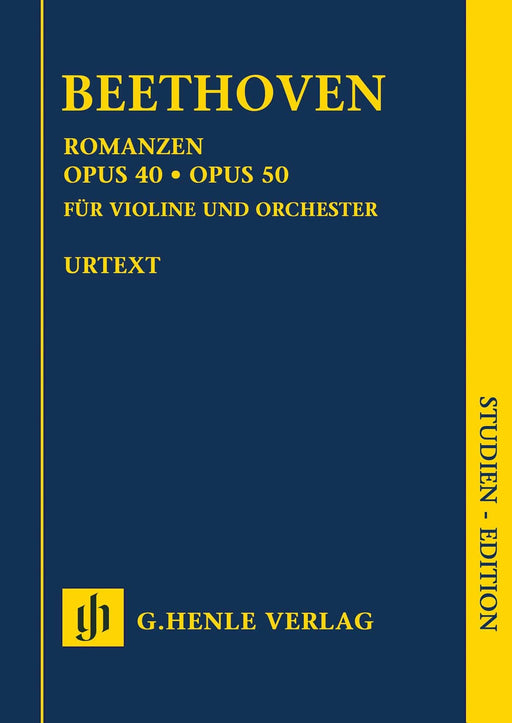 Romances for Violin and Orchestra Op. 40 & 50 in G and F Major Study Score 貝多芬 小提琴 管弦樂團 浪漫曲 總譜 亨乐版 | 小雅音樂 Hsiaoya Music