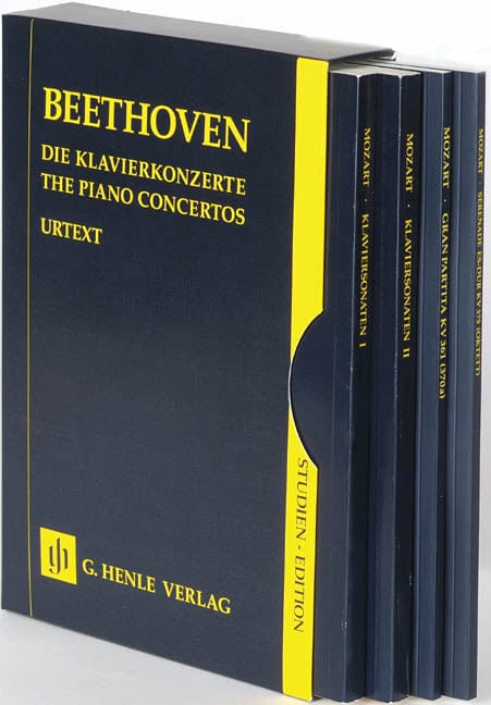 The Piano Concertos No. 1-5 in a Slipcase Study Score 貝多芬 鋼琴協奏曲 總譜 亨乐版 | 小雅音樂 Hsiaoya Music