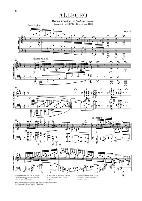 Complete Piano Works - Volume 2 Study Score 舒曼‧羅伯特 鋼琴 亨乐版 | 小雅音樂 Hsiaoya Music