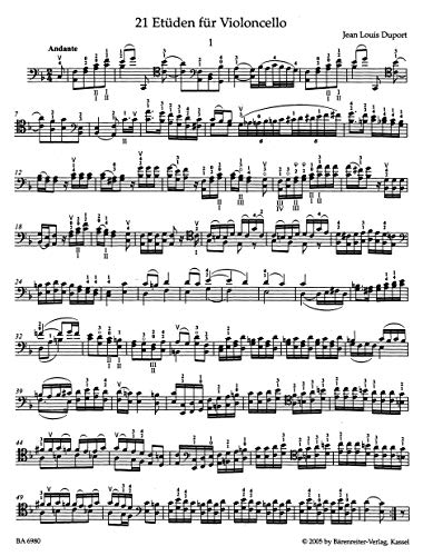 21 Etuden Fur Violoncello Mit Begleitung Eines Zweiten Violoncello (Ad Libitum) *大提琴高中職第一首 | 小雅音樂 Hsiaoya Music