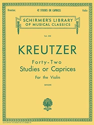 Kreutzer - 42 Studies or Caprices: Schirmer Library of Classics Volume 230 Violin Method (Schirmer's Library of Musical Classics) *小提琴國中第一首高中第二首 | 小雅音樂 Hsiaoya Music