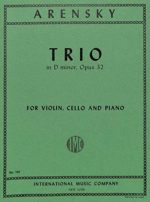 Trio in D minor, Opus 32 三重奏 小調作品 | 小雅音樂 Hsiaoya Music