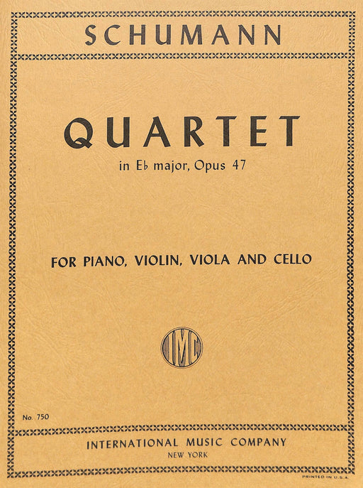 Quartet in E-flat Major, Opus 47 舒曼．羅伯特 四重奏 大調作品 | 小雅音樂 Hsiaoya Music