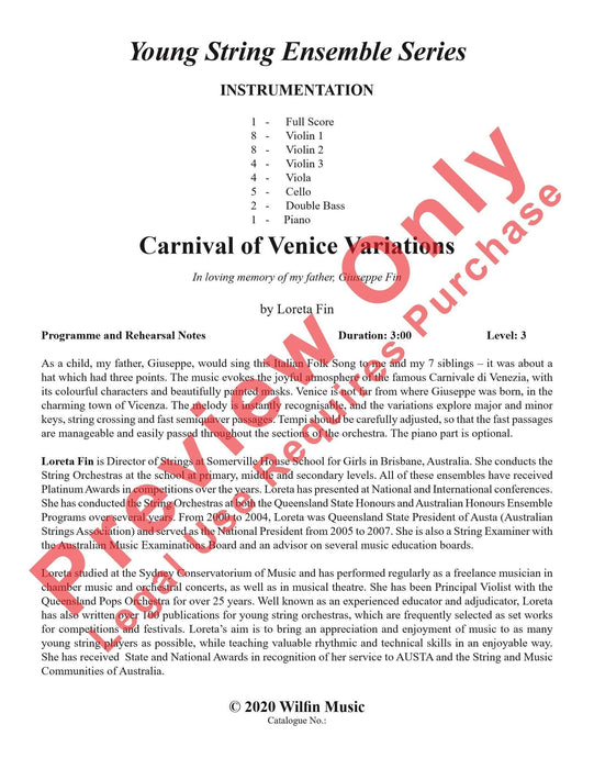 Carnival of Venice Variations 詠唱調 總譜 | 小雅音樂 Hsiaoya Music