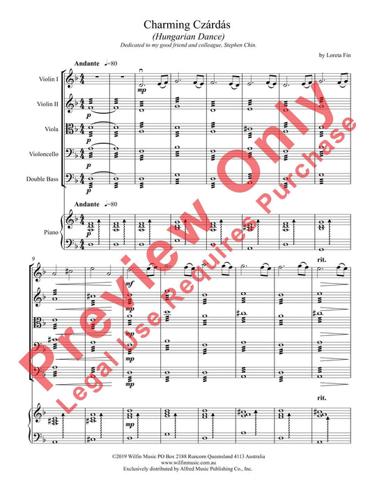 Charming Czárdás Hungarian Dance 詠唱調 舞曲 總譜 | 小雅音樂 Hsiaoya Music