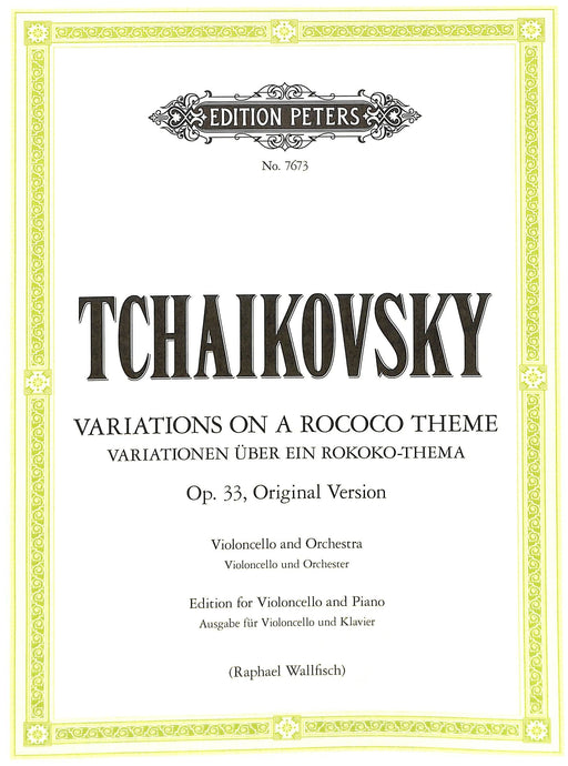 Variations on a Rococo Theme, Op.33: Original Version 羅可可主題變奏曲 彼得版 | 小雅音樂 Hsiaoya Music