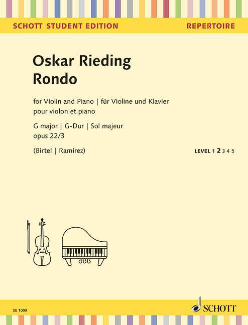 Rondo G major op. 22/3 李丁 迴旋曲大調 小提琴加鋼琴 朔特版 | 小雅音樂 Hsiaoya Music