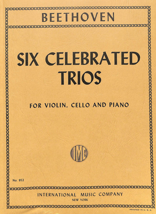 Six Celebrated Trios 貝多芬 三重奏 | 小雅音樂 Hsiaoya Music