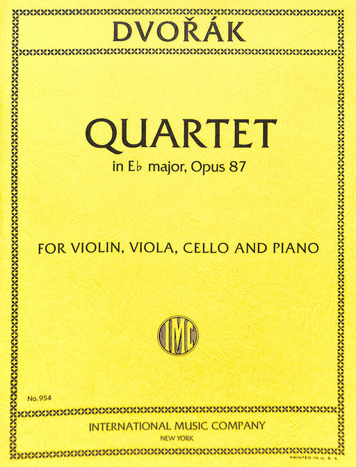 Quartet in E-flat Major, Opus 87 德弗札克 四重奏 大調作品 | 小雅音樂 Hsiaoya Music