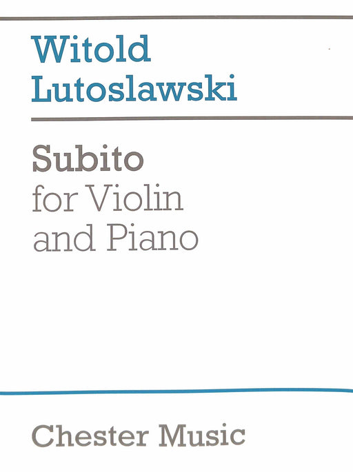 Subito for Violin and Piano 小提琴 鋼琴 | 小雅音樂 Hsiaoya Music