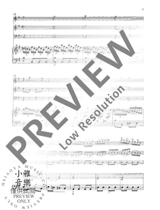 Quartet G major op. 3/1 鋼琴四重奏大調 朔特版 | 小雅音樂 Hsiaoya Music