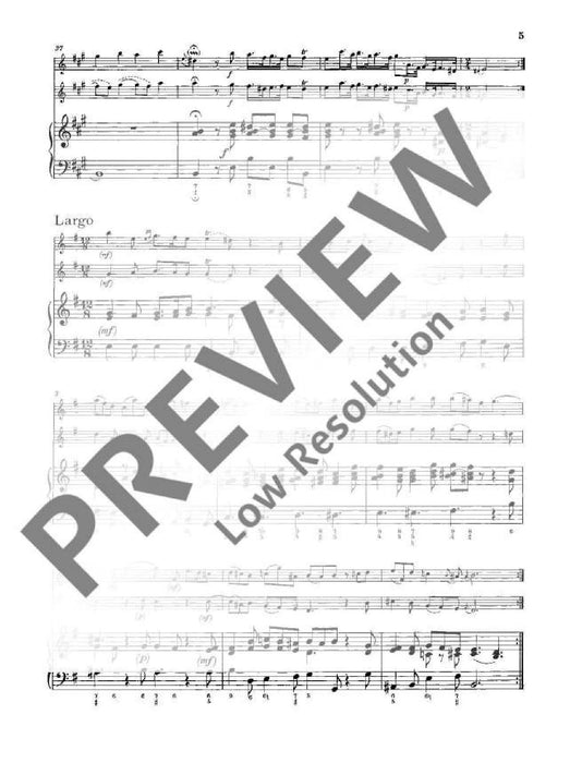 Trio Sonata E major op. 5/3 洛卡泰利 三重奏鳴曲大調 雙小提琴加鋼琴 朔特版 | 小雅音樂 Hsiaoya Music
