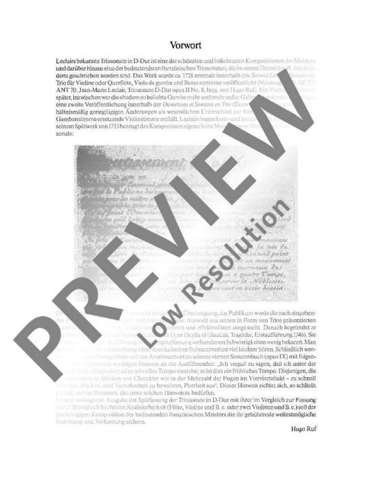 Trio Sonata D Major op. 13/2 勒克雷爾 三重奏鳴曲大調 雙小提琴加鋼琴 朔特版 | 小雅音樂 Hsiaoya Music