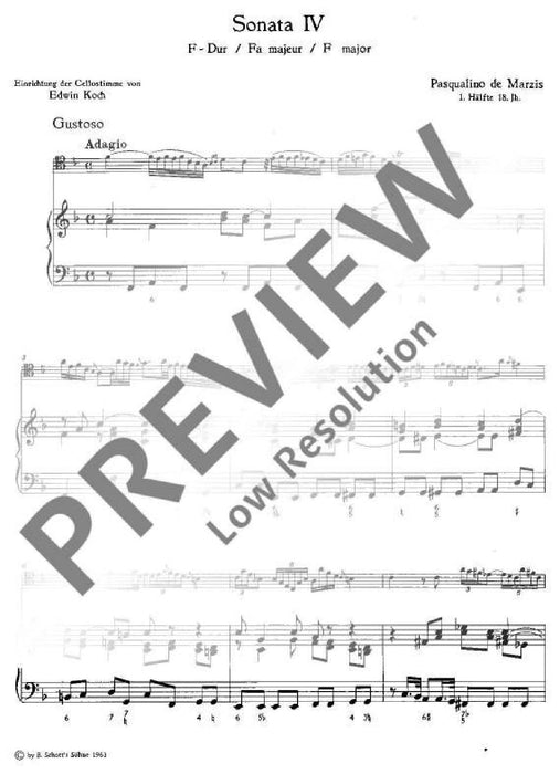 Sonata IV F Major 奏鳴曲 大調 大提琴加鋼琴 朔特版 | 小雅音樂 Hsiaoya Music