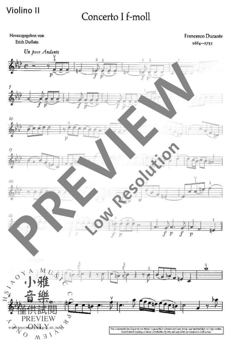 Concerto I F Minor 弦樂四重奏 協奏曲小調 朔特版 | 小雅音樂 Hsiaoya Music