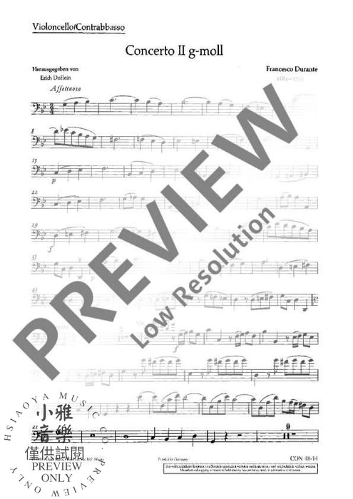 Concerto II G Minor 弦樂四重奏 協奏曲小調 朔特版 | 小雅音樂 Hsiaoya Music