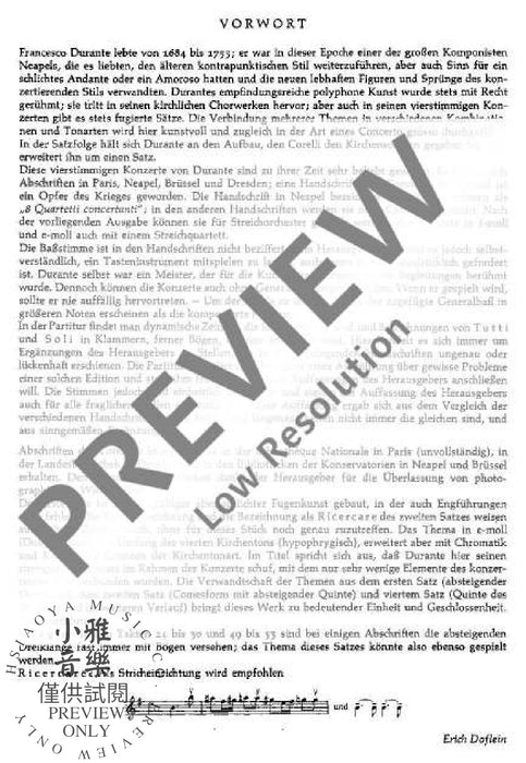 Concerto IV E Minor 弦樂四重奏 協奏曲小調 朔特版 | 小雅音樂 Hsiaoya Music