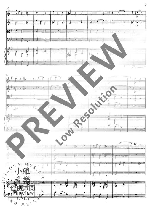 Concerto IV E Minor 弦樂四重奏 協奏曲小調 朔特版 | 小雅音樂 Hsiaoya Music