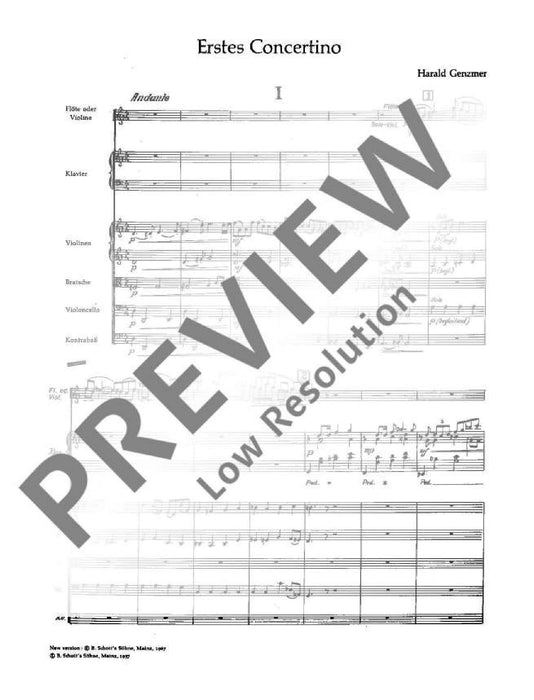 First Concertino GeWV 158 耿茲莫 小協奏曲 雙鋼琴 朔特版 | 小雅音樂 Hsiaoya Music