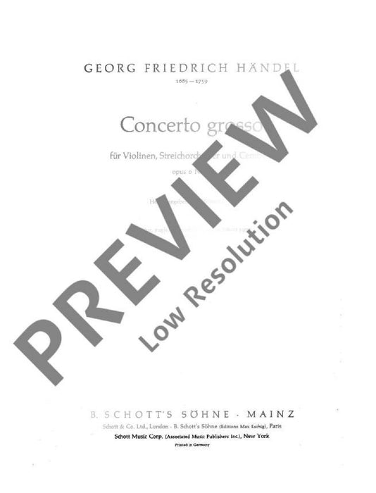 Concerto grosso op. 6 HWV 325 No. 7 Bb Major 韓德爾 大協奏曲 大調 小提琴加鋼琴 朔特版 | 小雅音樂 Hsiaoya Music