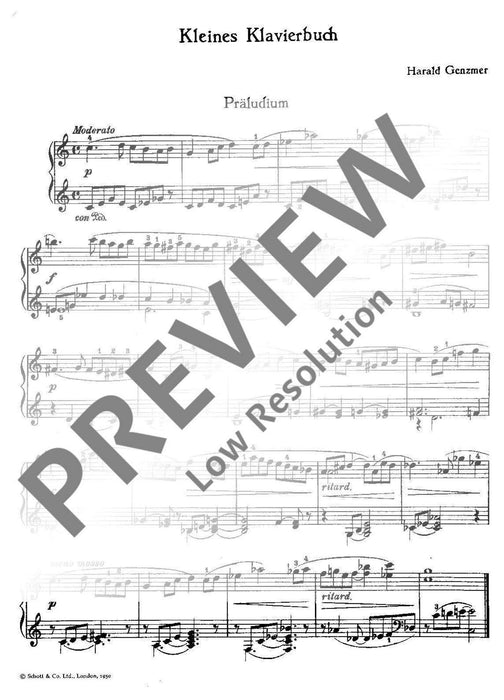 Little piano book GeWV 371 耿茲莫 鋼琴 鋼琴獨奏 朔特版 | 小雅音樂 Hsiaoya Music