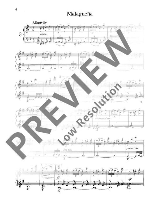 España op. 165 Six feuilles d'Album 阿爾貝尼士 西班牙狂想曲 鋼琴獨奏 朔特版 | 小雅音樂 Hsiaoya Music