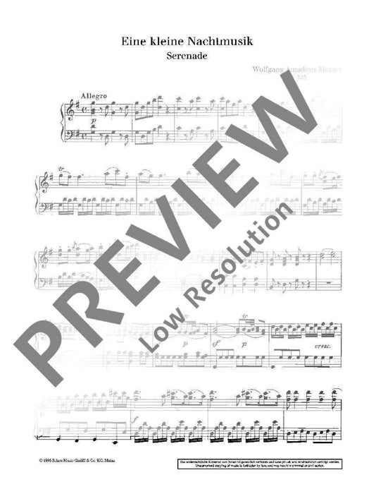 Little Night Music KV 525 Serenade 莫札特 小夜曲 鋼琴獨奏 朔特版 | 小雅音樂 Hsiaoya Music