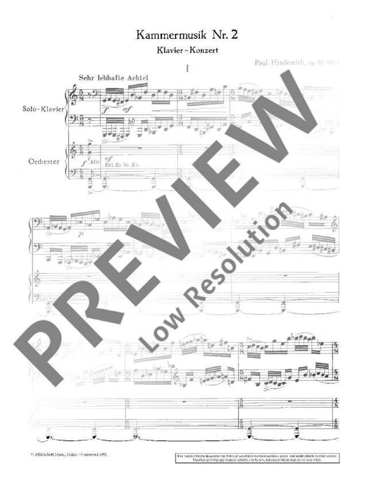 Chamber music No. 2 op. 36/1 辛德密特 室內樂 雙鋼琴 朔特版 | 小雅音樂 Hsiaoya Music