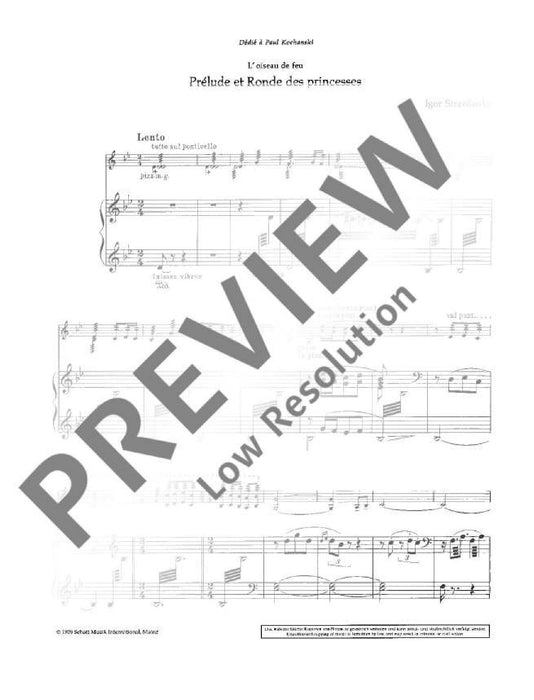 L'Oiseau de feu - The Firebird Prélude et Ronde des princesses 斯特拉溫斯基．伊果 火鳥火鳥前奏曲 小提琴加鋼琴 朔特版 | 小雅音樂 Hsiaoya Music