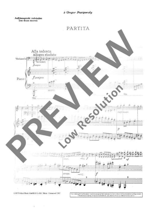 Partita 卡薩多 古組曲 大提琴加鋼琴 朔特版 | 小雅音樂 Hsiaoya Music