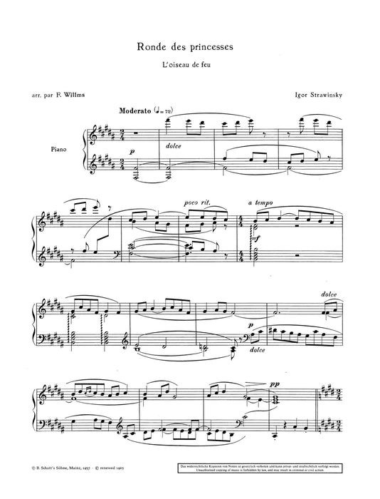 L'Oiseau de feu - The Firebird Ronde des princesses 斯特拉溫斯基．伊果 火鳥火鳥 鋼琴獨奏 朔特版 | 小雅音樂 Hsiaoya Music