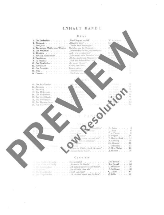 Operas and Operettas Band 1 A selection of 40 arias and pieces 歌劇 詠唱調小品 4手聯彈(含以上) 朔特版 | 小雅音樂 Hsiaoya Music