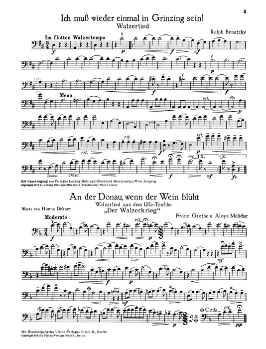 Wien, Wien, nur du allein Das Album der schönsten Wiener Lieder 歌曲 小提琴加鋼琴 朔特版 | 小雅音樂 Hsiaoya Music