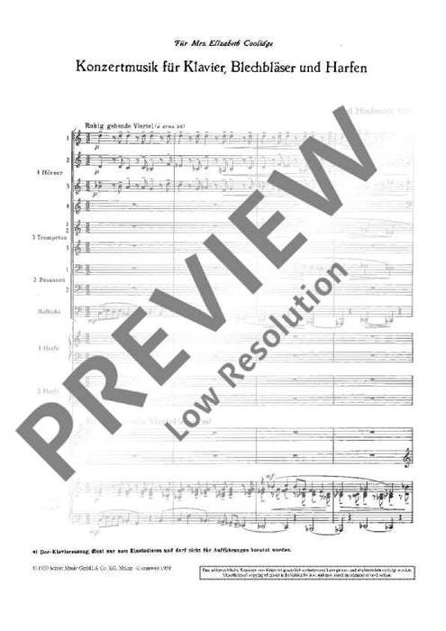 Concerto music op. 49 辛德密特 協奏曲 雙鋼琴 朔特版 | 小雅音樂 Hsiaoya Music