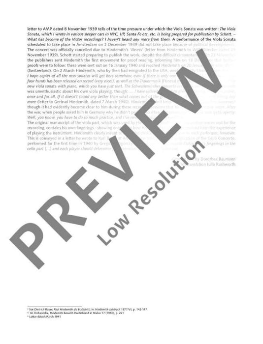 Sonata Edited after: Paul Hindemith, Complete Works, Vol. V/7 辛德密特 奏鳴曲 中提琴加鋼琴 朔特版 | 小雅音樂 Hsiaoya Music